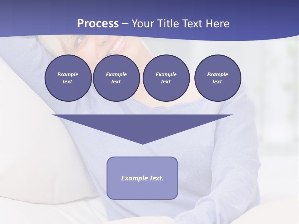 Lady Pretty Caucasian PowerPoint Template