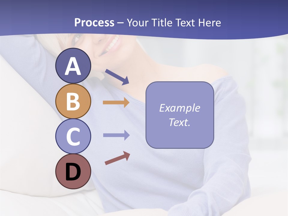 Lady Pretty Caucasian PowerPoint Template