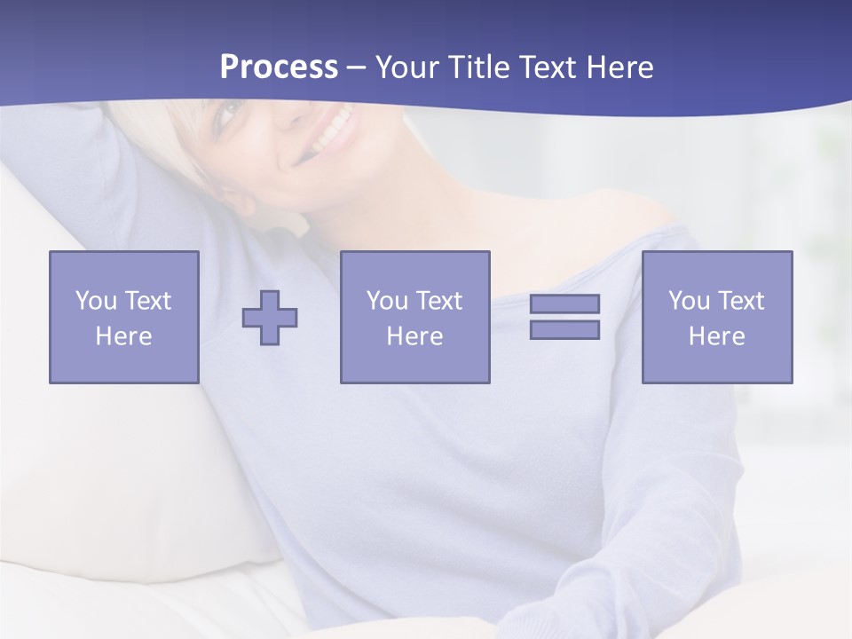 Lady Pretty Caucasian PowerPoint Template