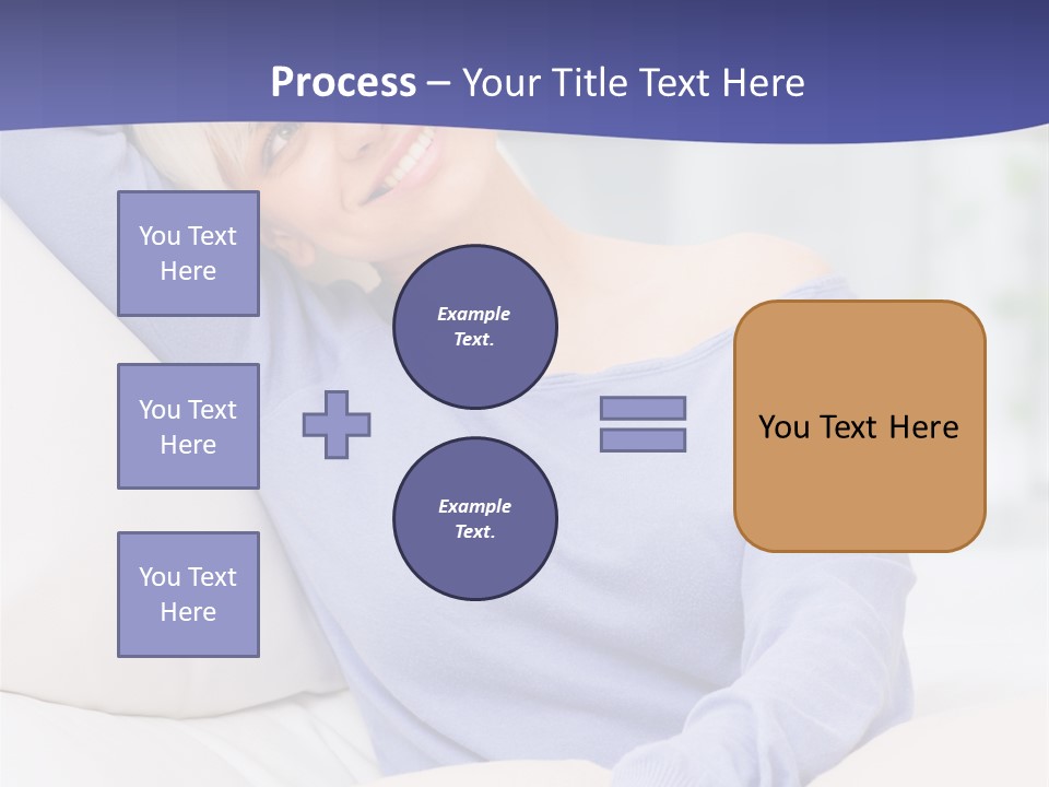 Lady Pretty Caucasian PowerPoint Template