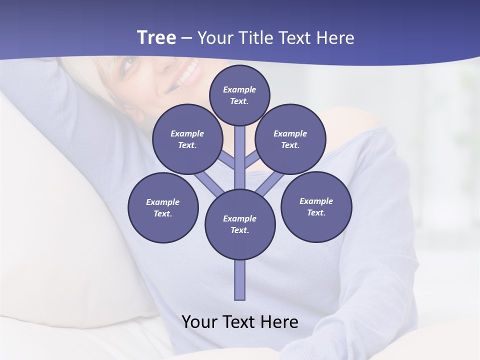 Lady Pretty Caucasian PowerPoint Template