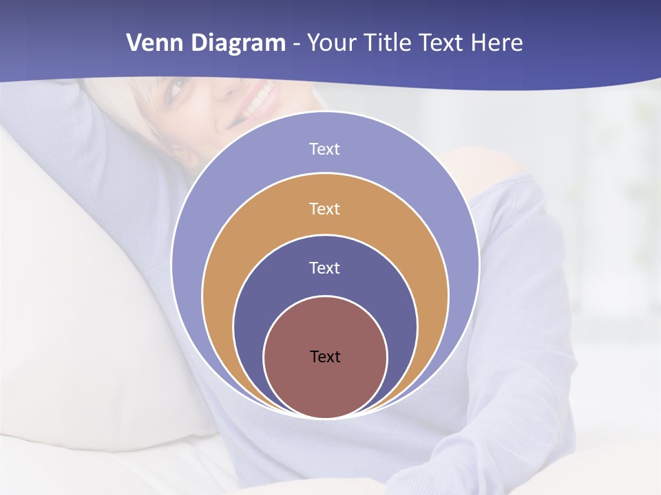 Lady Pretty Caucasian PowerPoint Template