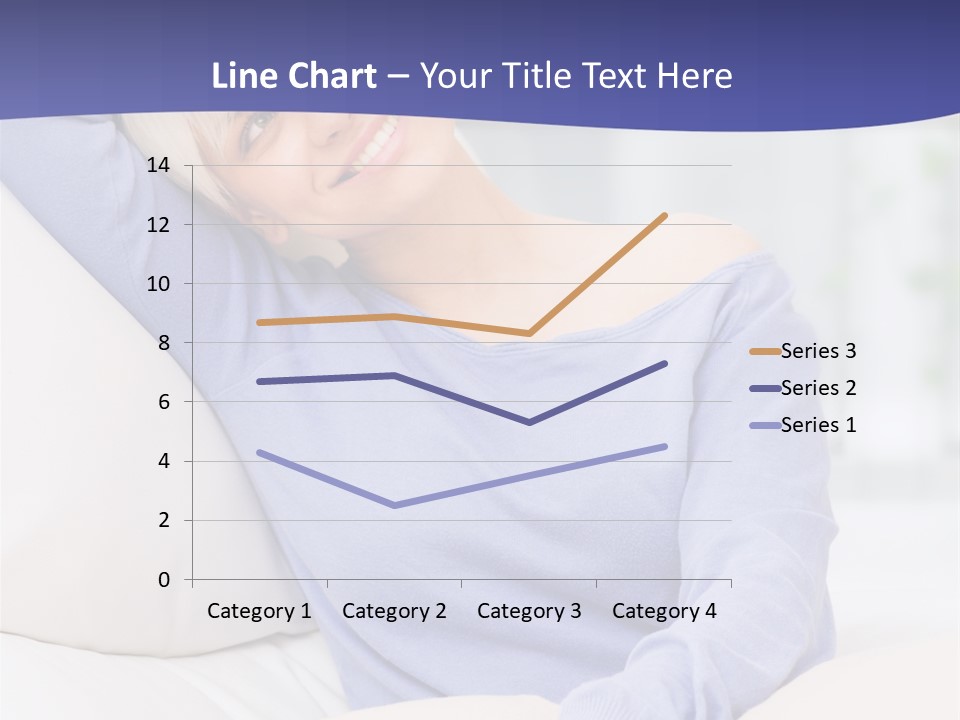 Lady Pretty Caucasian PowerPoint Template