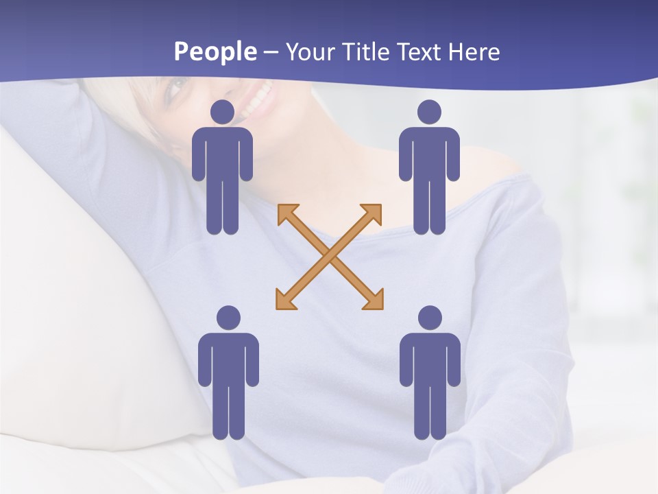 Lady Pretty Caucasian PowerPoint Template