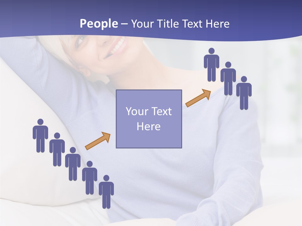 Lady Pretty Caucasian PowerPoint Template