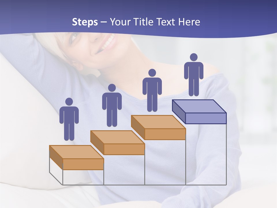Lady Pretty Caucasian PowerPoint Template