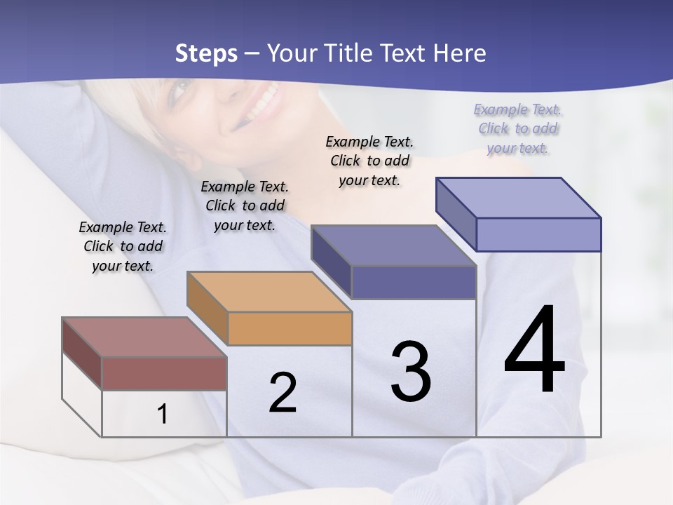 Lady Pretty Caucasian PowerPoint Template