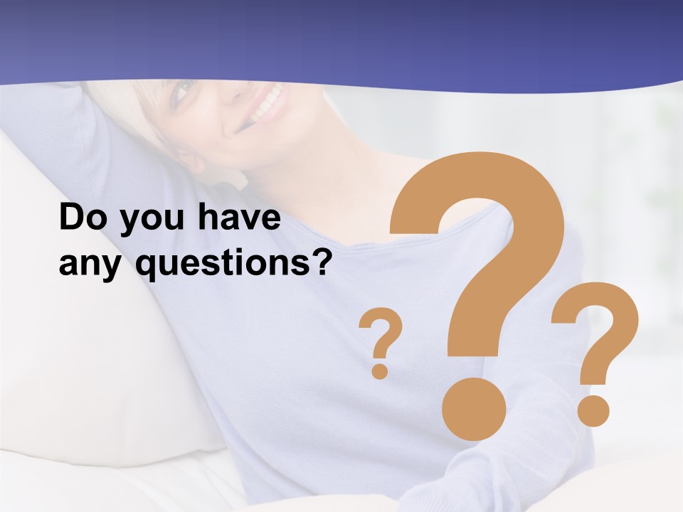 Lady Pretty Caucasian PowerPoint Template