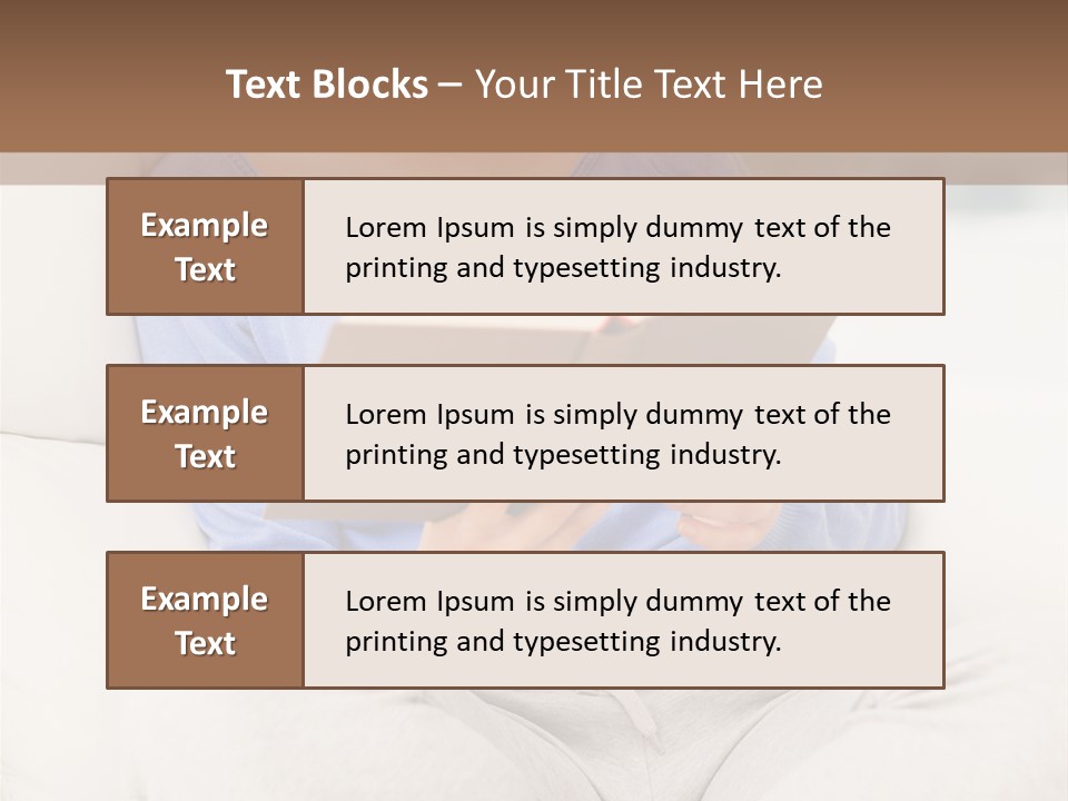 Happiness Enjoyment Interior PowerPoint Template