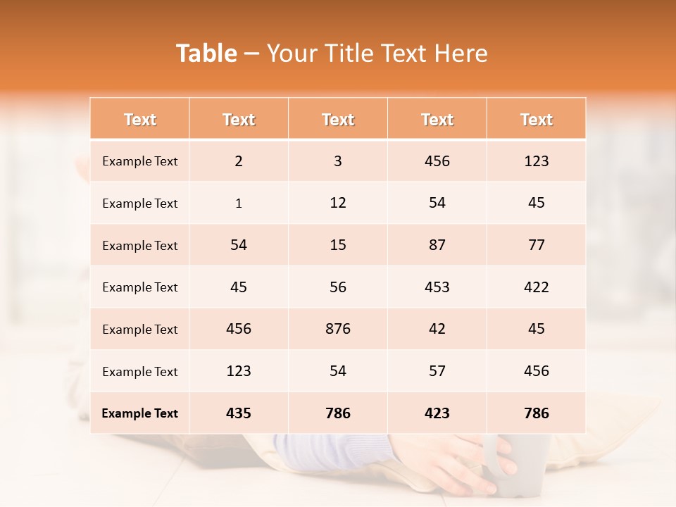 Lifestyle Tea Simplicity PowerPoint Template