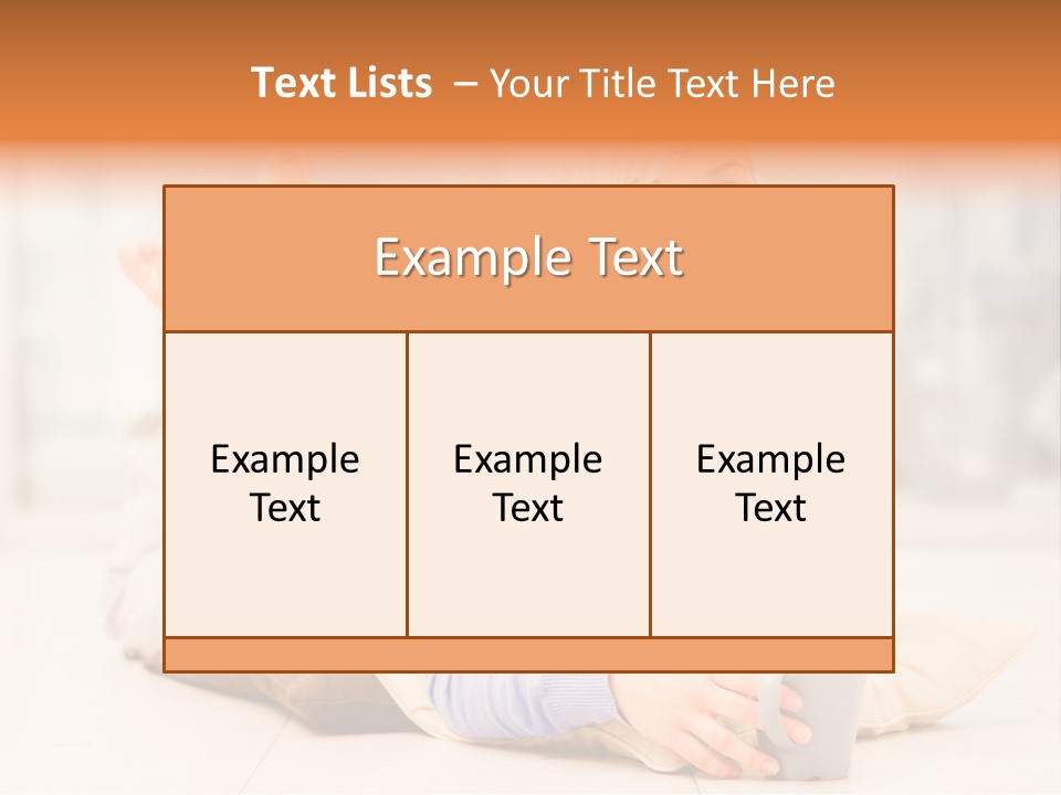 Lifestyle Tea Simplicity PowerPoint Template