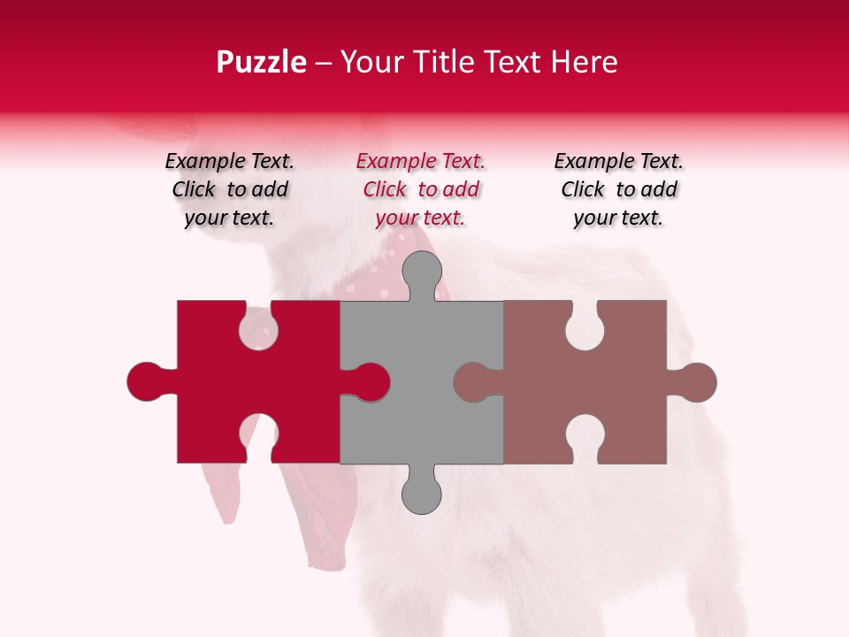 One Animal Agriculture Isolated On White PowerPoint Template