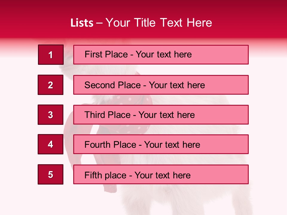 One Animal Agriculture Isolated On White PowerPoint Template