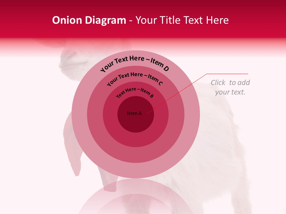 One Animal Agriculture Isolated On White PowerPoint Template