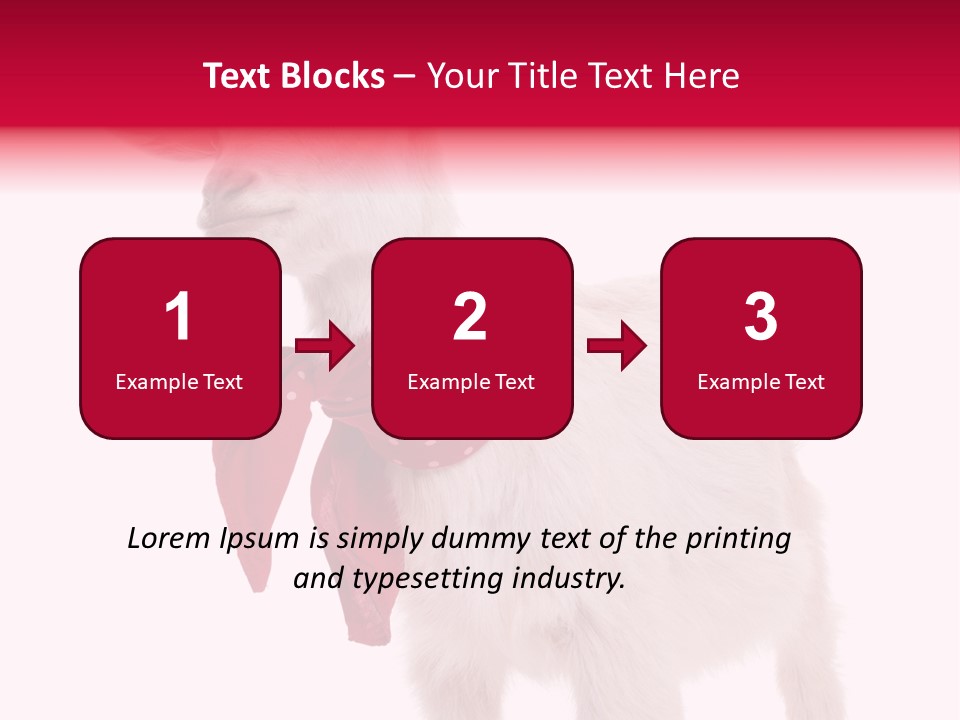 One Animal Agriculture Isolated On White PowerPoint Template