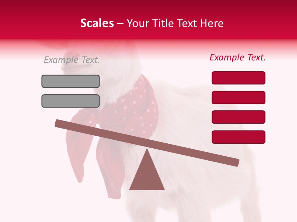 One Animal Agriculture Isolated On White PowerPoint Template