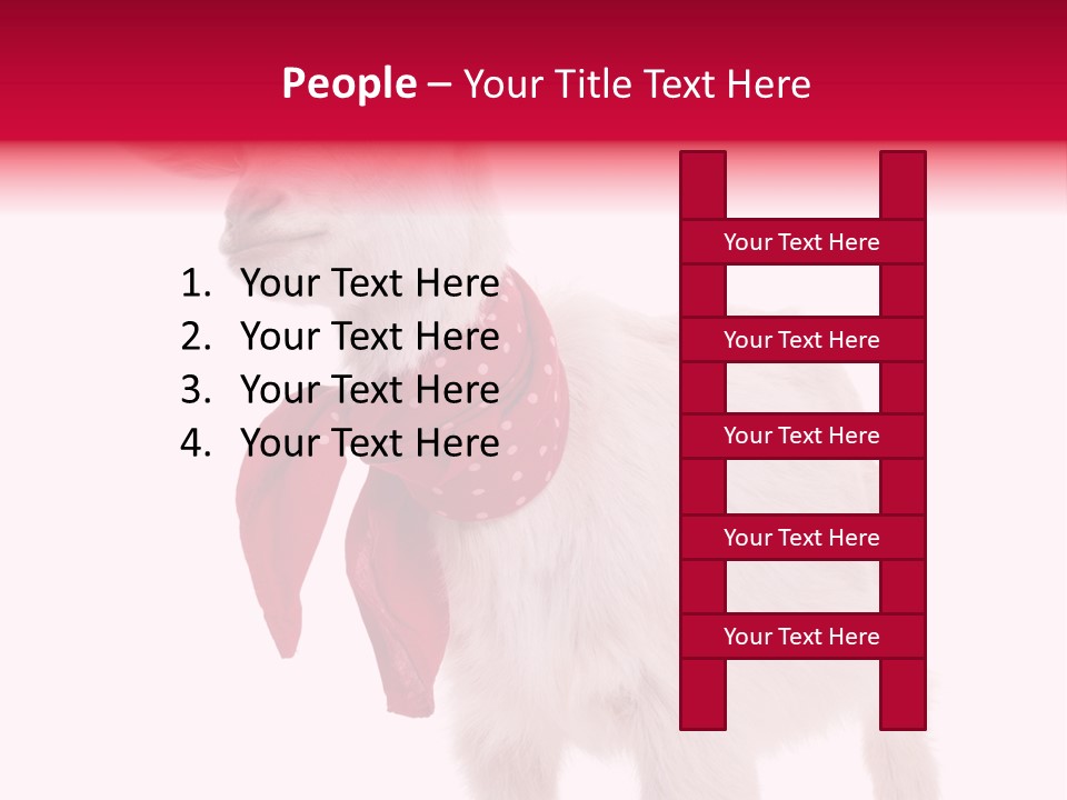 One Animal Agriculture Isolated On White PowerPoint Template