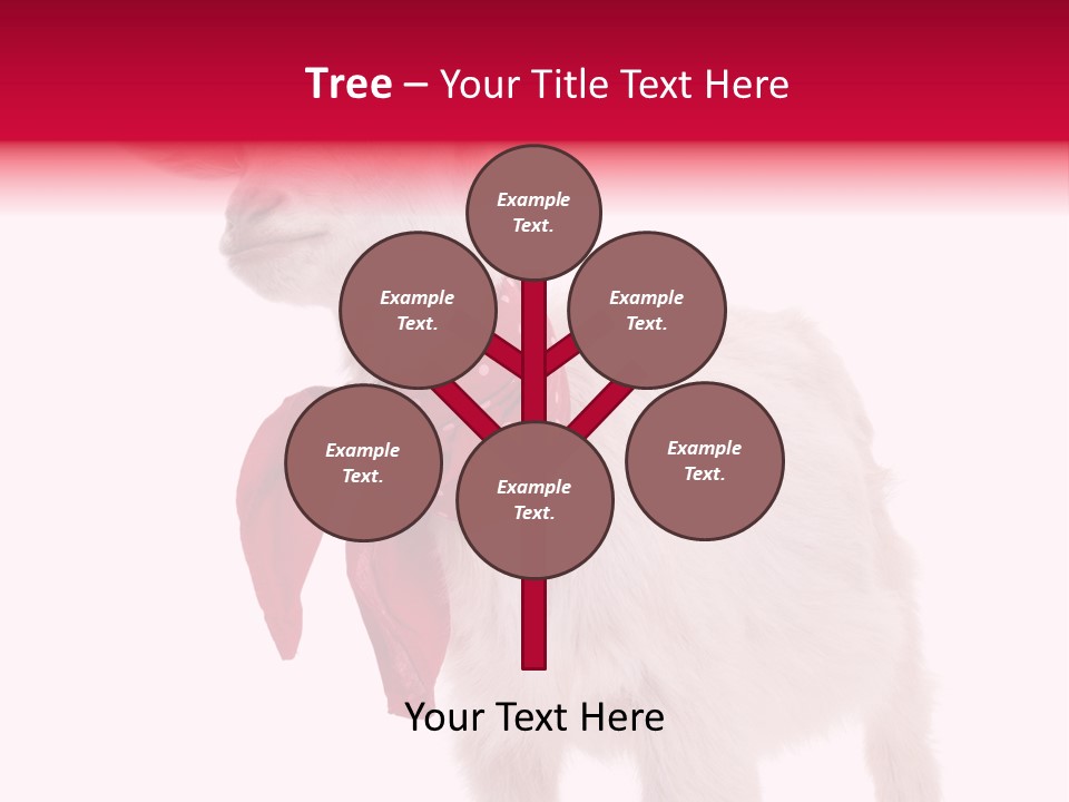 One Animal Agriculture Isolated On White PowerPoint Template