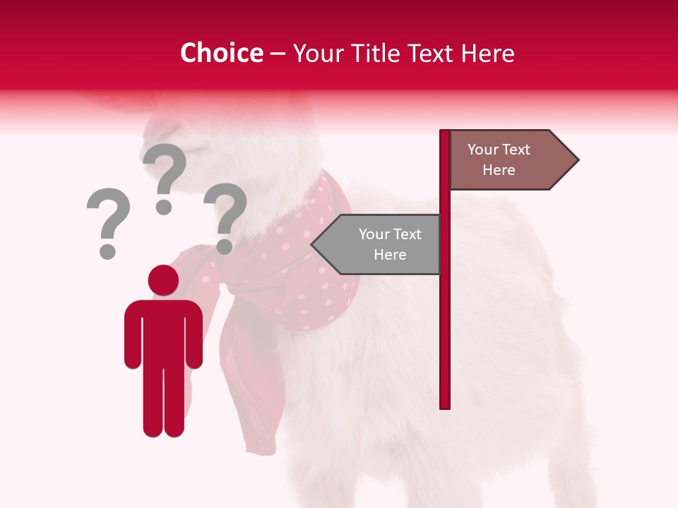 One Animal Agriculture Isolated On White PowerPoint Template