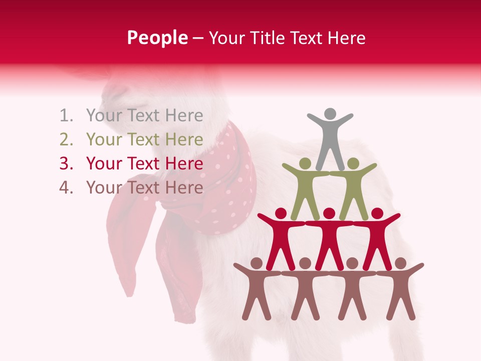 One Animal Agriculture Isolated On White PowerPoint Template