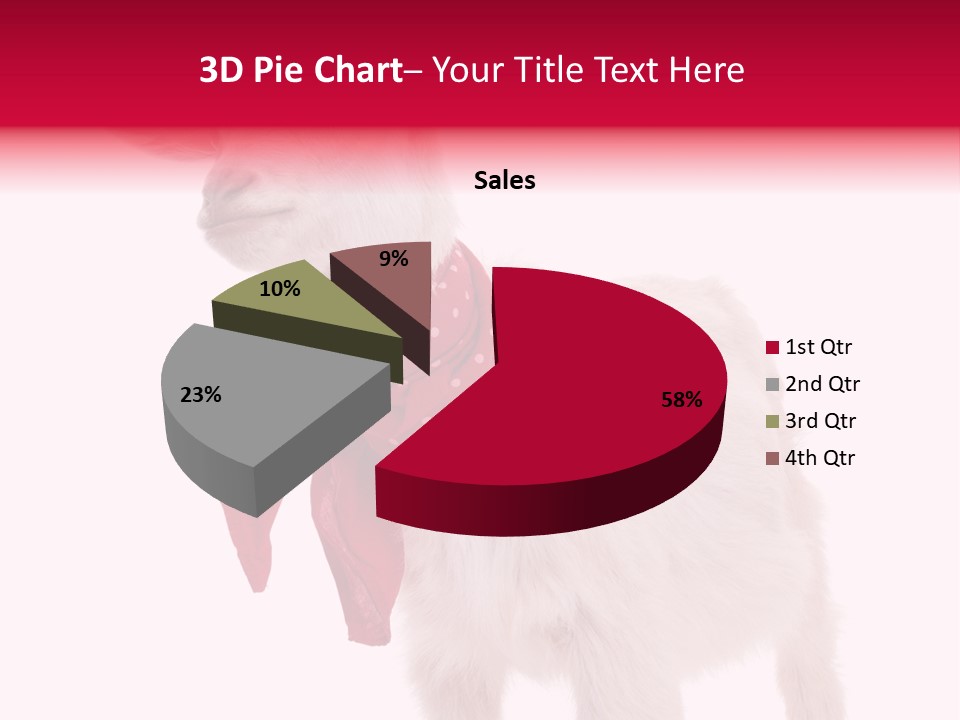 One Animal Agriculture Isolated On White PowerPoint Template