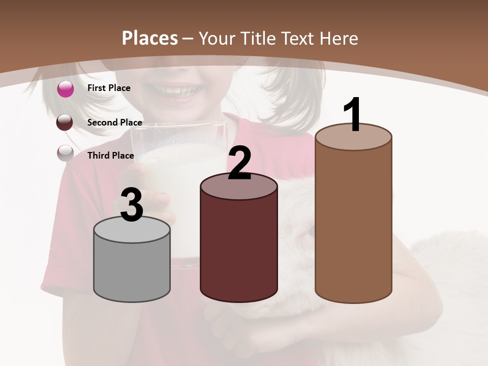 Caucasian Dairy Healthy PowerPoint Template