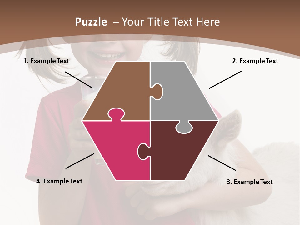 Caucasian Dairy Healthy PowerPoint Template