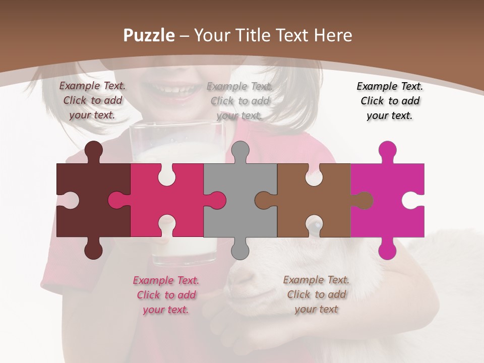 Caucasian Dairy Healthy PowerPoint Template