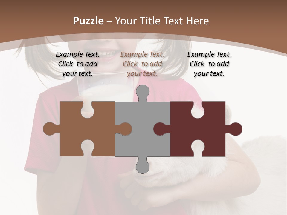 Caucasian Dairy Healthy PowerPoint Template