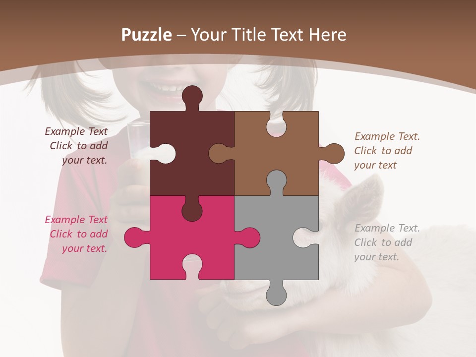 Caucasian Dairy Healthy PowerPoint Template