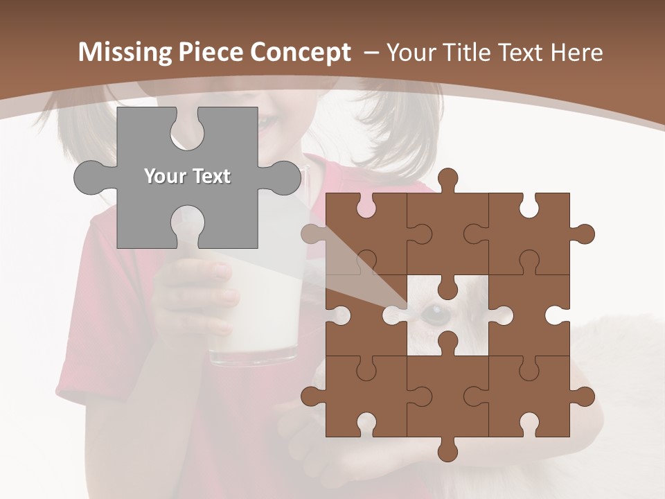 Caucasian Dairy Healthy PowerPoint Template