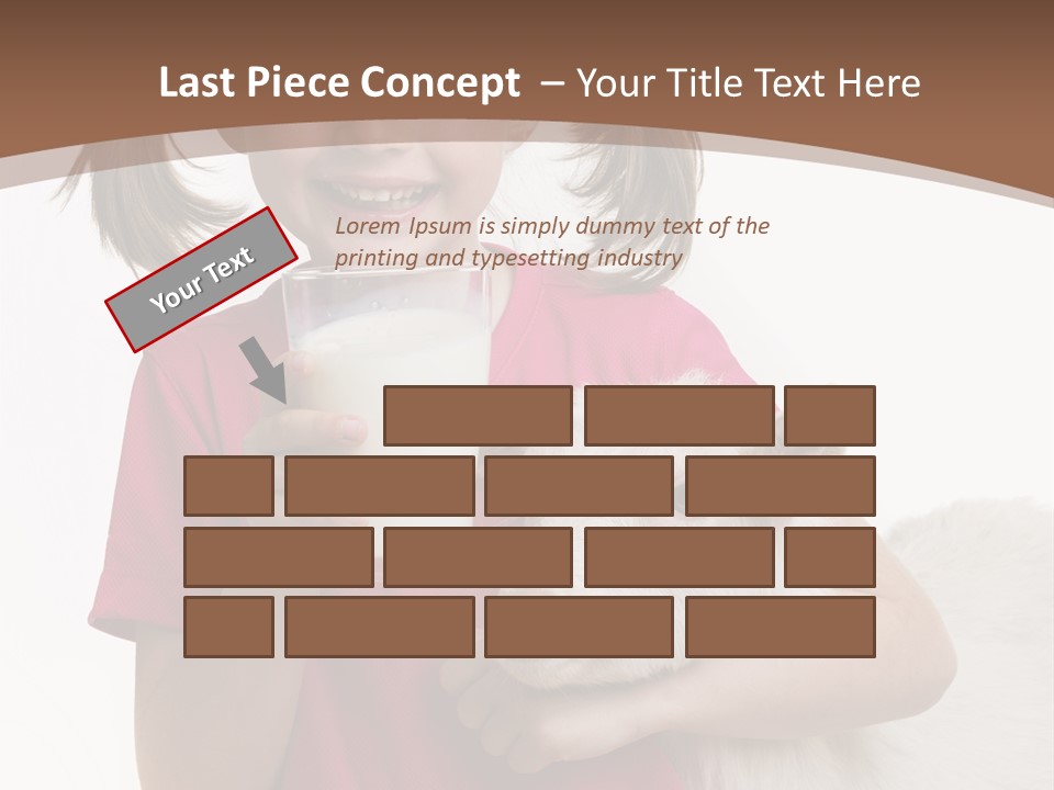 Caucasian Dairy Healthy PowerPoint Template