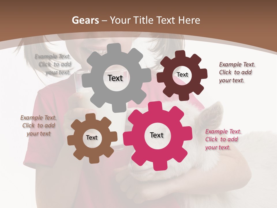 Caucasian Dairy Healthy PowerPoint Template