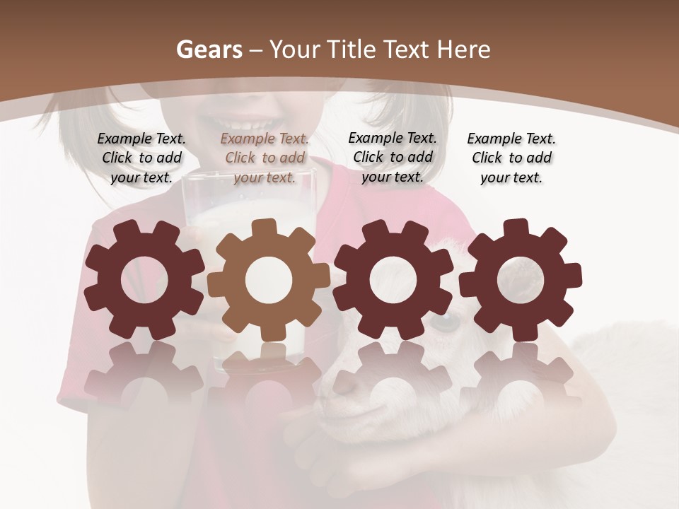 Caucasian Dairy Healthy PowerPoint Template