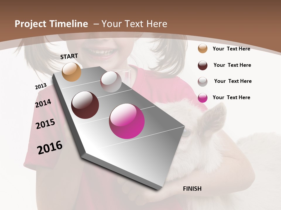 Caucasian Dairy Healthy PowerPoint Template