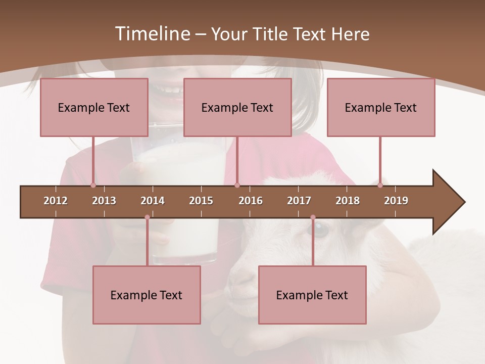 Caucasian Dairy Healthy PowerPoint Template