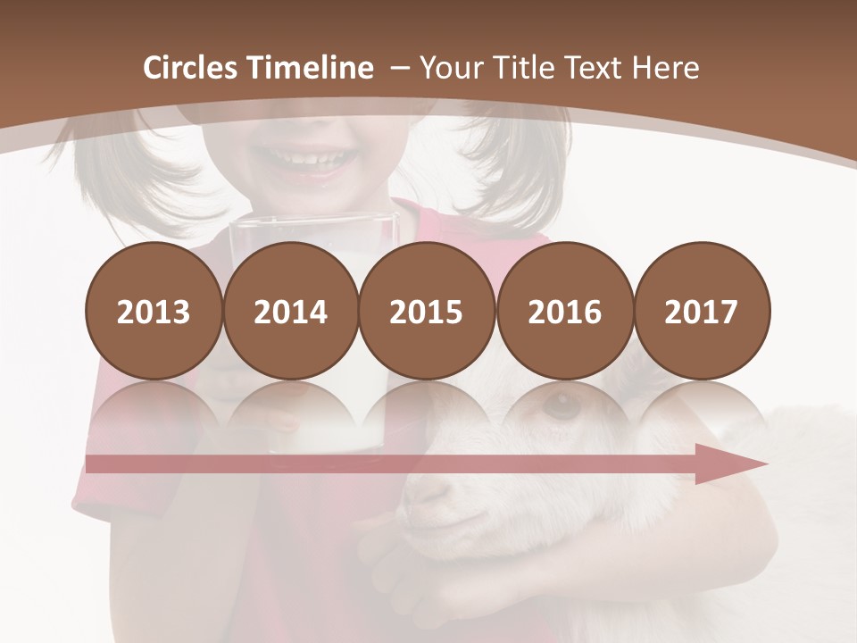 Caucasian Dairy Healthy PowerPoint Template