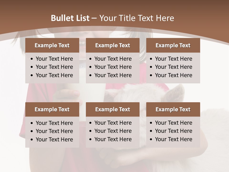 Caucasian Dairy Healthy PowerPoint Template