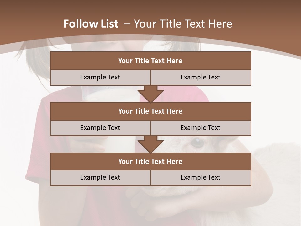 Caucasian Dairy Healthy PowerPoint Template
