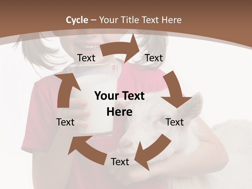 Caucasian Dairy Healthy PowerPoint Template