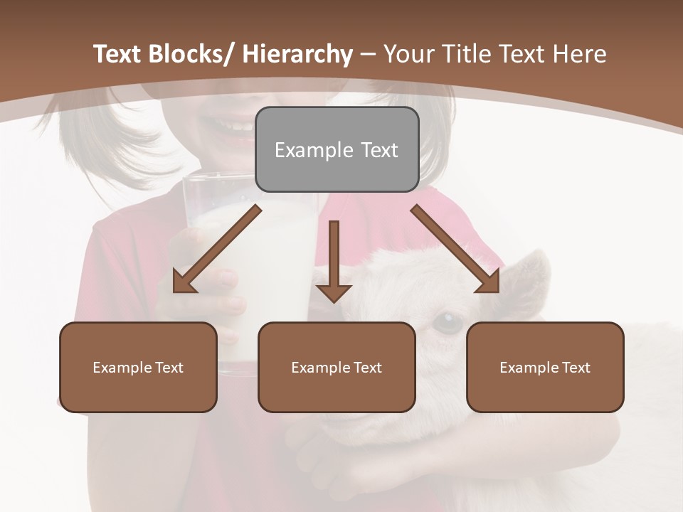 Caucasian Dairy Healthy PowerPoint Template