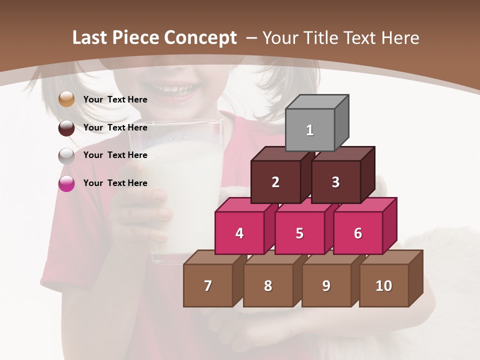 Caucasian Dairy Healthy PowerPoint Template