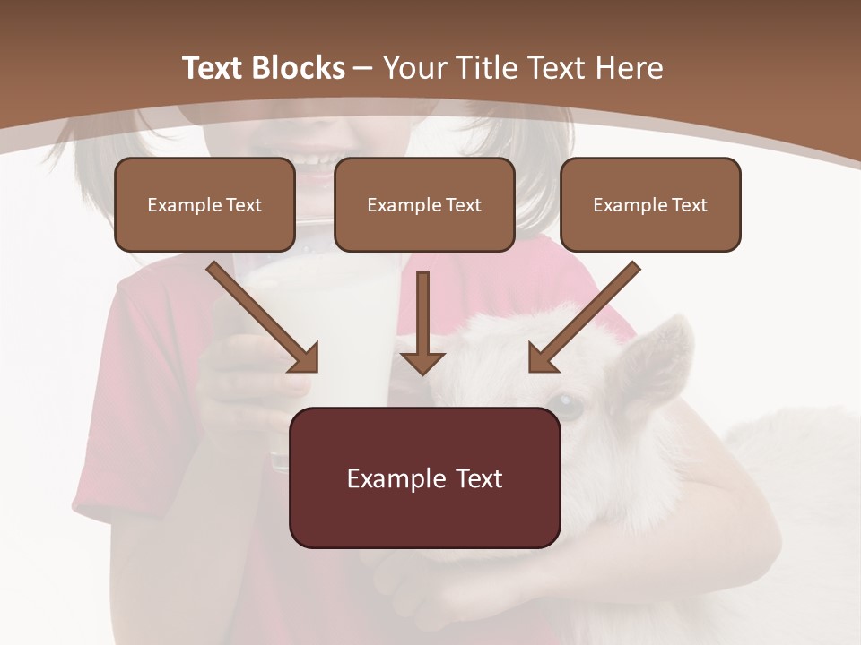 Caucasian Dairy Healthy PowerPoint Template