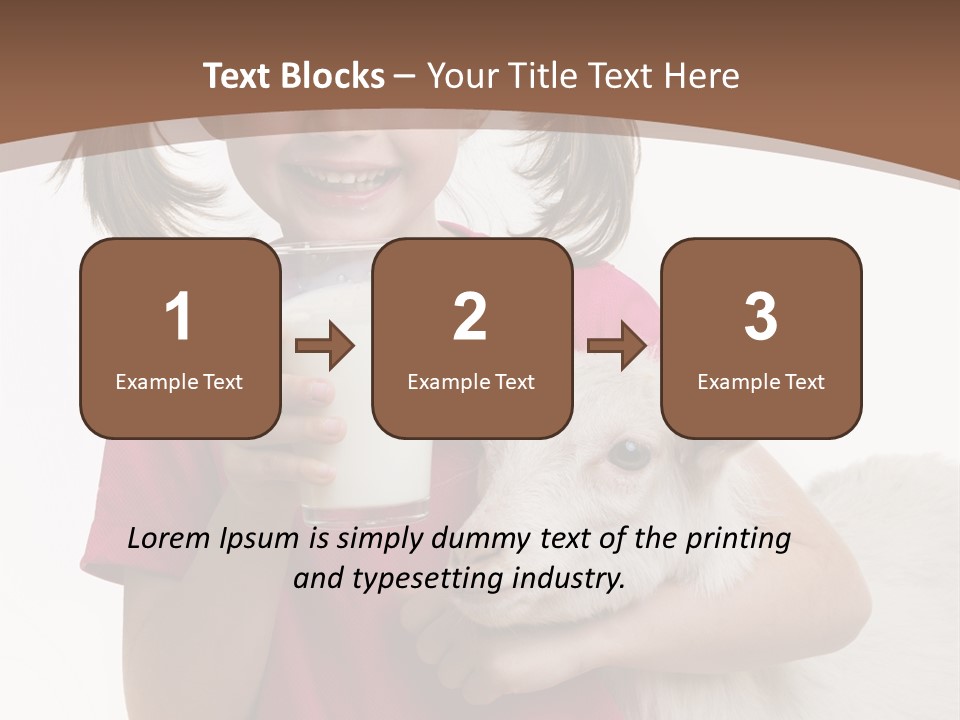Caucasian Dairy Healthy PowerPoint Template