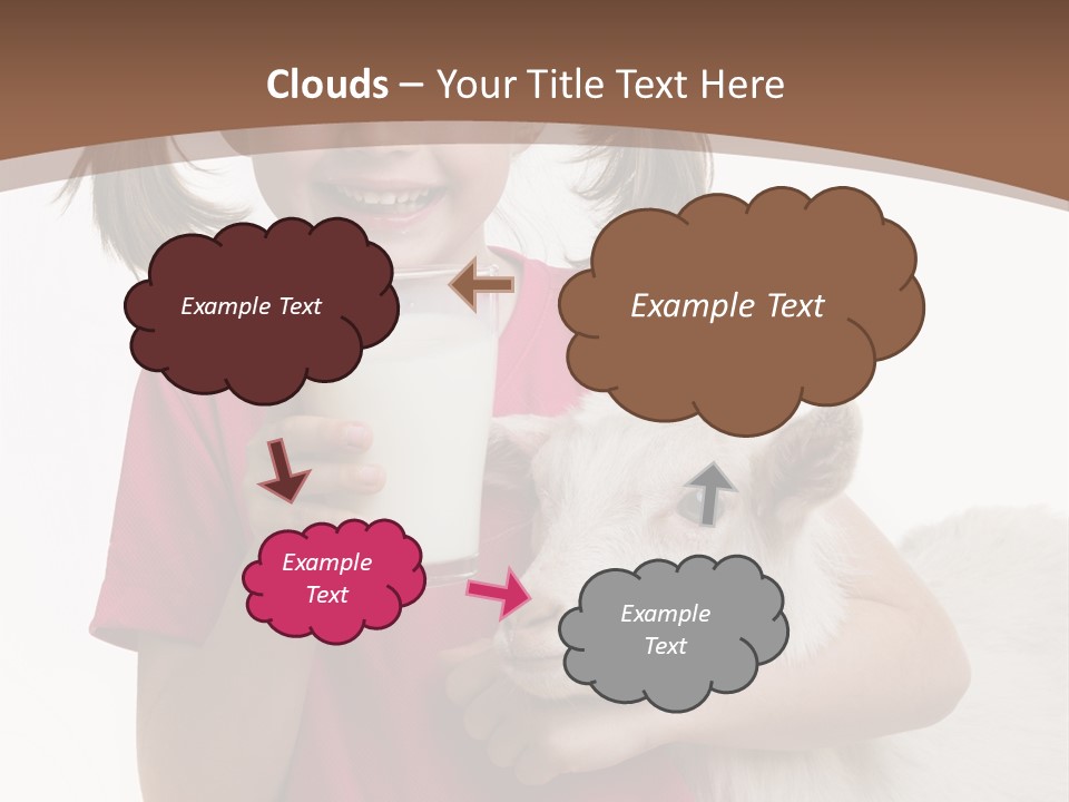 Caucasian Dairy Healthy PowerPoint Template