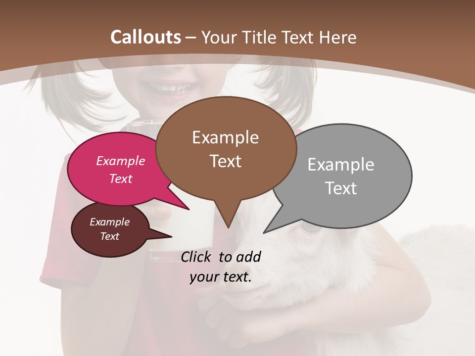 Caucasian Dairy Healthy PowerPoint Template