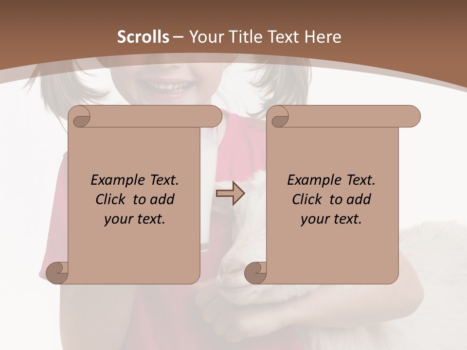 Caucasian Dairy Healthy PowerPoint Template