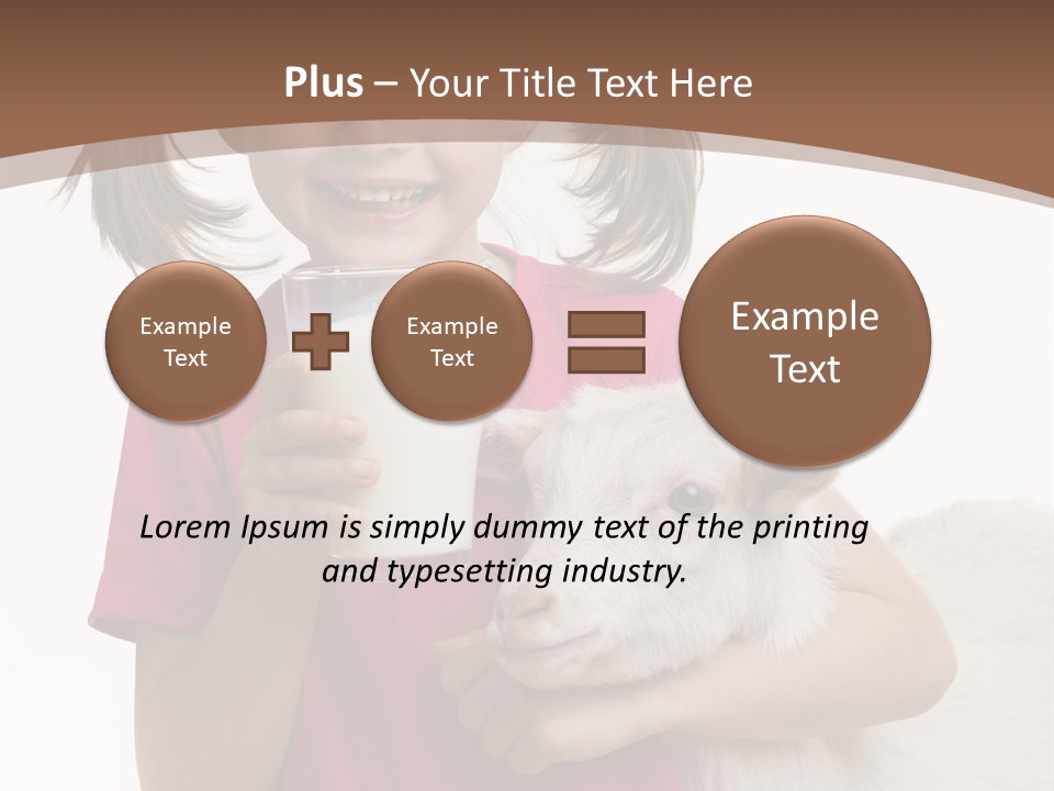 Caucasian Dairy Healthy PowerPoint Template