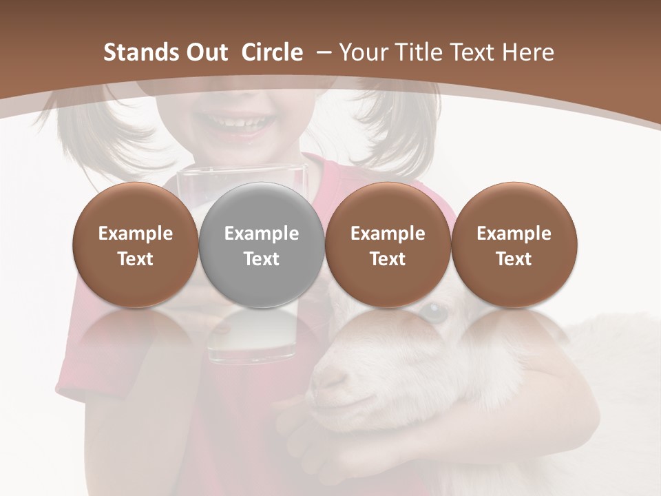 Caucasian Dairy Healthy PowerPoint Template