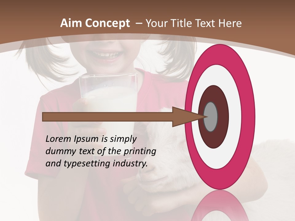 Caucasian Dairy Healthy PowerPoint Template